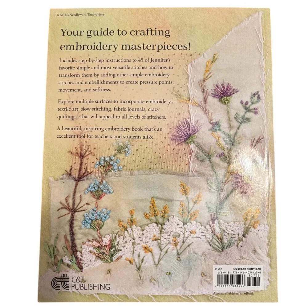 Foolproof Freeform Embroidery Jennifer Clouston‎ 2024 Book Stitches